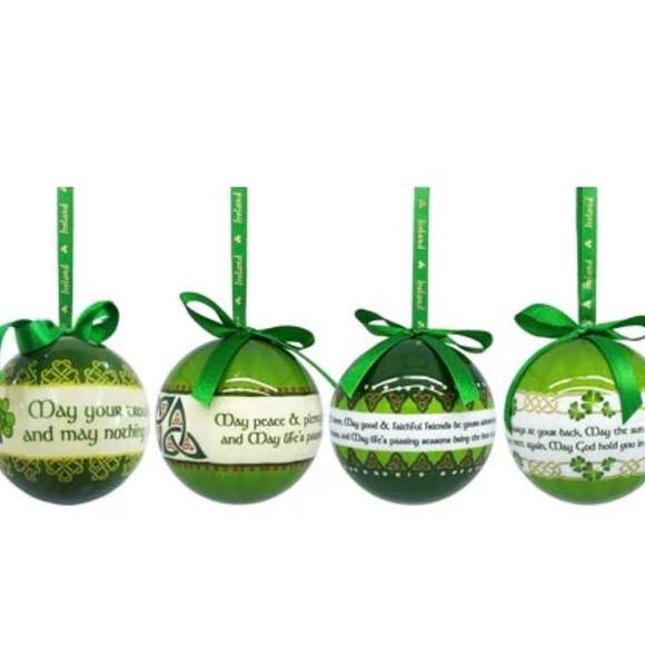 Irish Blessing Baubles Green Bath Set - Picture 2 of 2